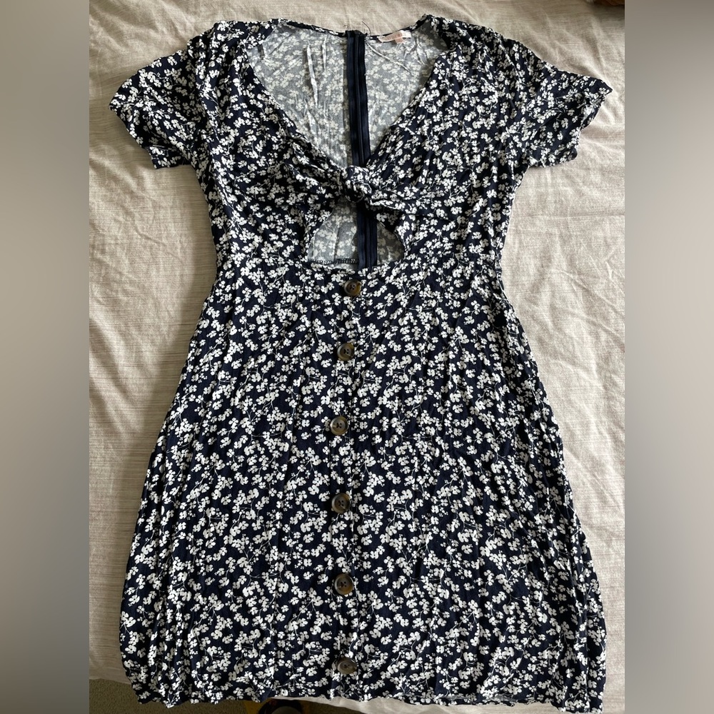 Lottie Moss Navy Blue Dress